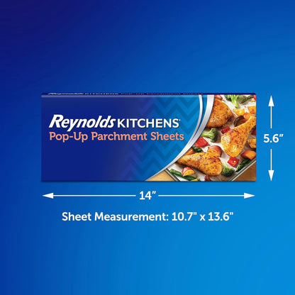 Reynolds_Kitchens_Pop-Up_Parchment_Paper_Sheets,_10.7x13.75_Inch,_120_Sheets