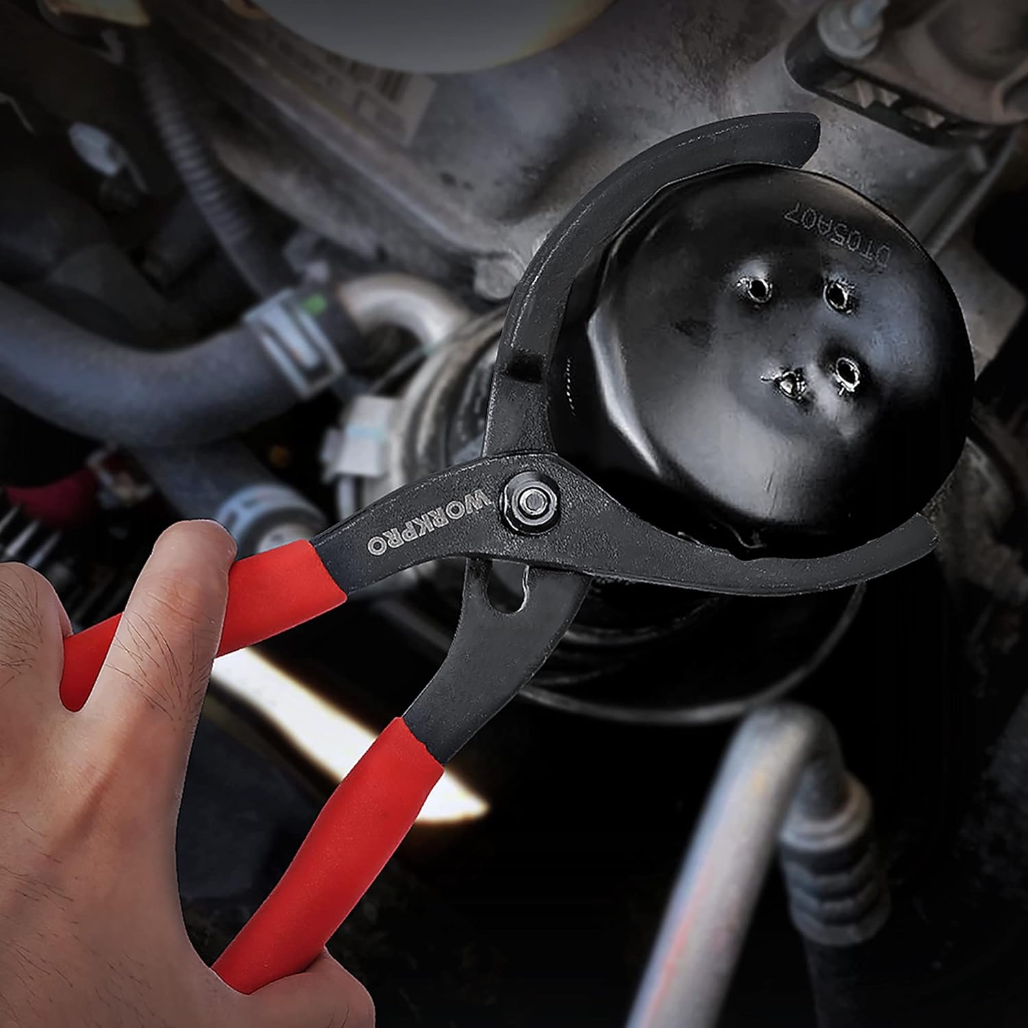 WORKPRO_12"_Adjustable_Oil_Filter_Pliers,_Wrench_Adjustable_Oil_Filter_Removal_Tool,_Ideal_For_Engine_Filters,_Conduit,_&_Fittings,_W114083A