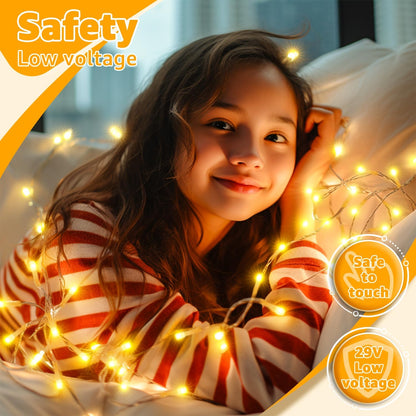 Ollny_120LED_40FT_String_Lights,_Waterproof_Connectable_Christmas_Lights_with_Timer_8_Modes,_Warm_White_Plug_in_Fairy_Light_for_Indoor_Outdoor_Bedroom_Xmas_Tree_Holiday_Party_Decorations