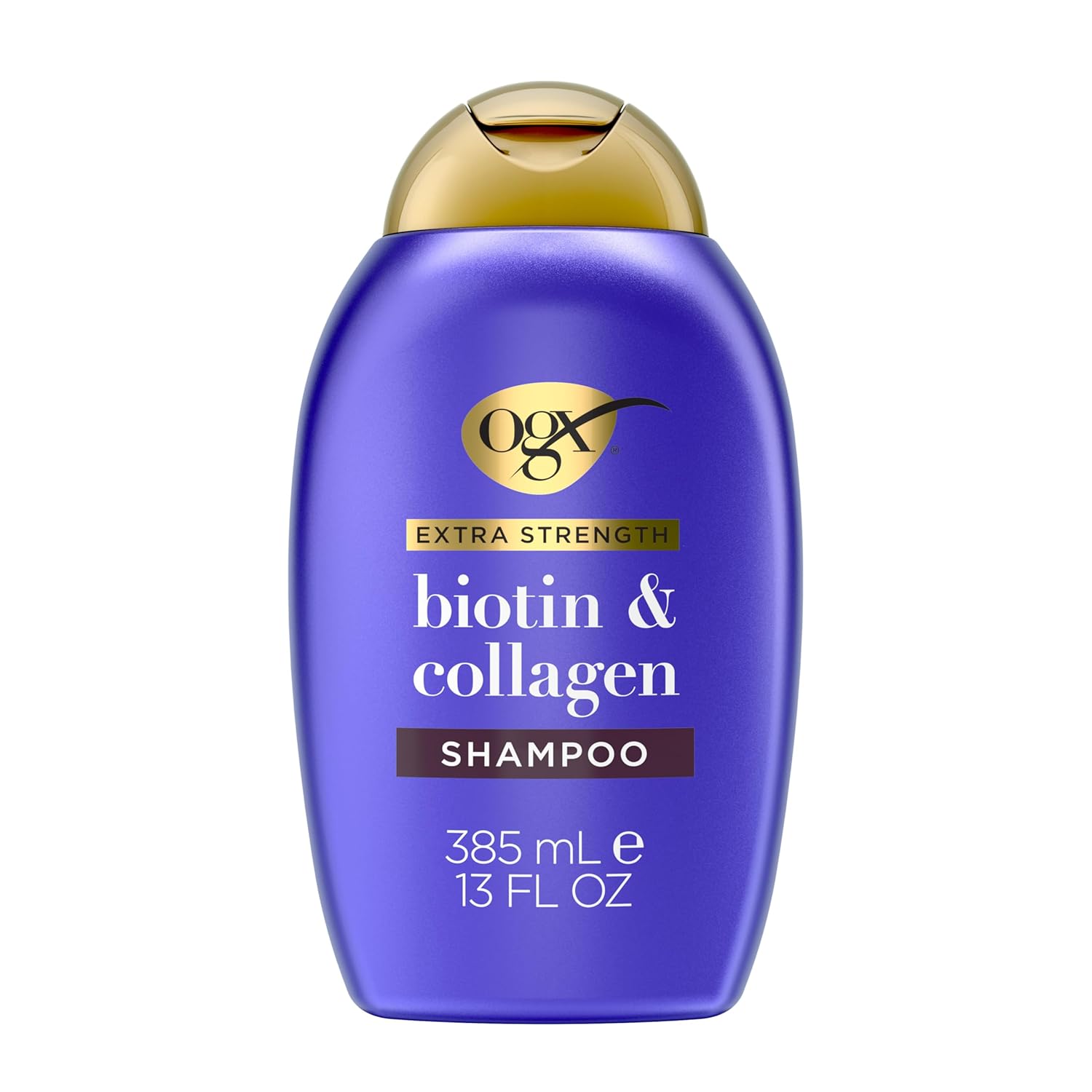 OGX_Thick_&_Full_+_Biotin_Collagen_Extra_Strength_Volumizing_Shampoo_with_Vitamin_B7_Hydrolyzed_Wheat_Protein_for_Fine_Hair._Sulfate-Free_Surfactants_Thicker,_Fuller_Hair,_13_Fl_Oz