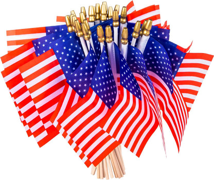 40_Pack_Small_American_Flags_on_Stick_4*6_Inch_Mini_American_Flags_for_4th_of_July_Decorations_Memorial_Day_Decorations_Patriotic_Decorations_US_American_Hand_Held_Wooden_Stick_Flag_with_Kid-Safe