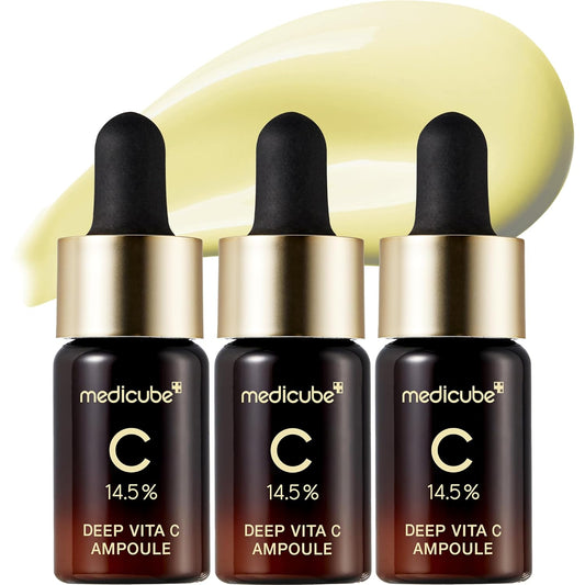 Medicube_Deep_Vita_C_Serum_2.0_||_14.5%_Pure_Vitamin_C_reduce_the_appearance_of_hyperpigmentation,_dark_spots,_and_blemishes_|_16_self-tests_complete_|_Korean_skincare_(10g_*_3_bottles)