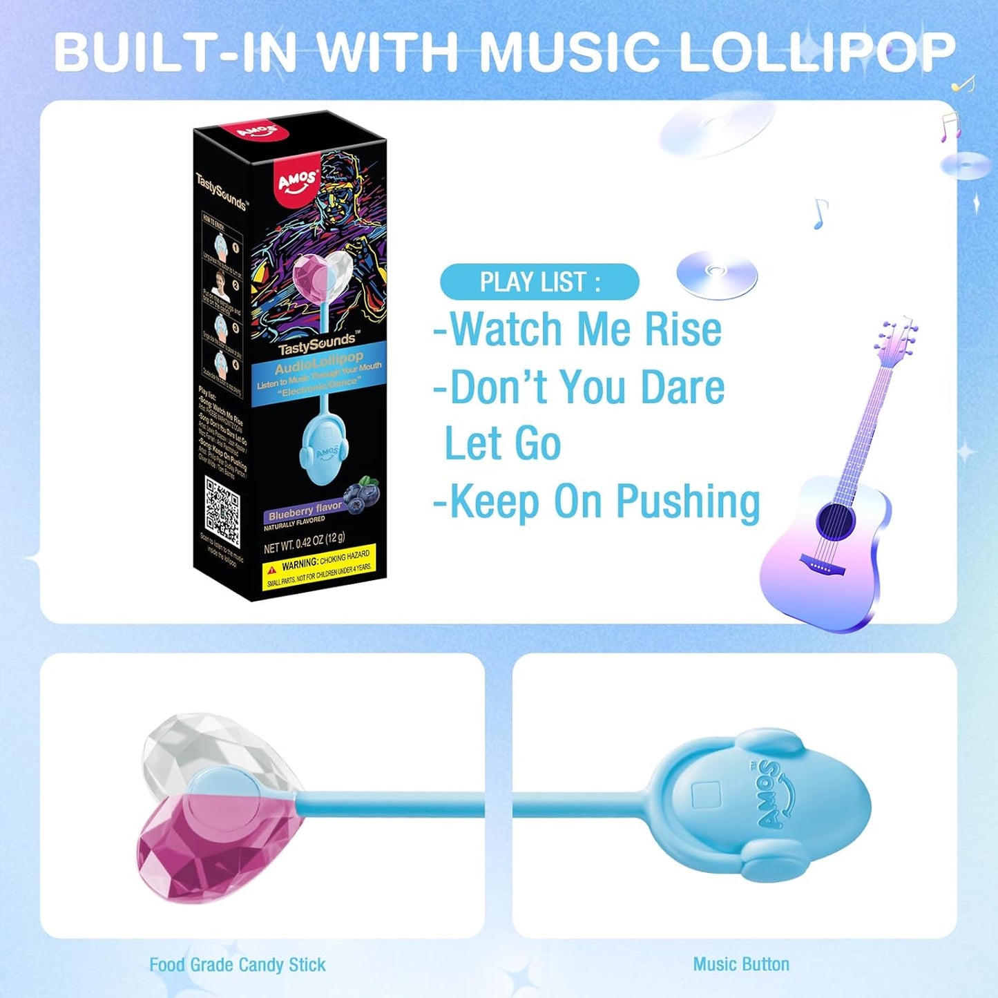 Amos_Music_Lollipop_Candy,_Audio_Singing_Lollipop,_Individually_Wrapped_Natural_Blueberry_Flavor_(1_Pack)