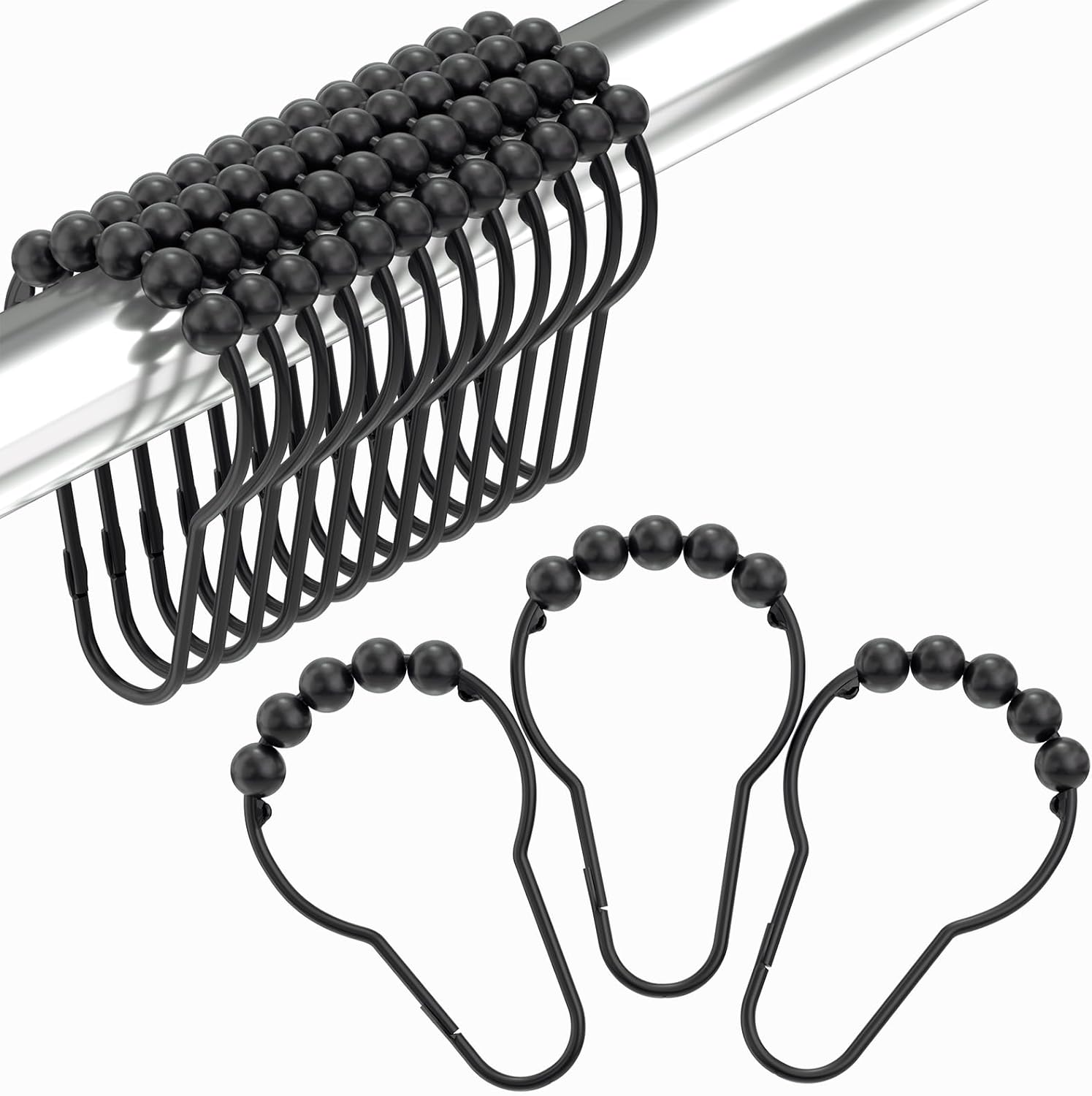 Amazer_Black_Shower_Curtain_Hooks,_Decorative_Shower_Curtain_Hooks,_Shower_Hooks_for_Shower_Curtain_Rust_Proof_Stainless_Steel_Shower_Curtain_Hooks_Set_of_12