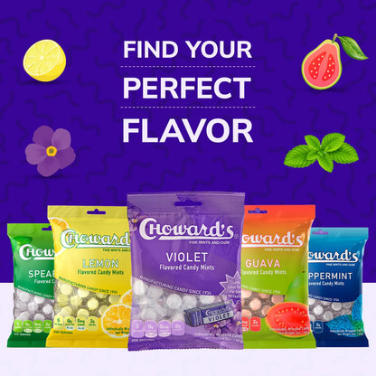 Choward's_Violet_Mints_Candy_Bag_|_Bold_Aromatic_Flavor_|_Perfect_for_Snacks_in_Lunchboxes,_Travel,_Sharing,_and_Gifting_|_Nostalgic_Vintage_Candy_|_3_Pack_(49_Individually_Wrapped_Candy_Mints)