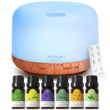 ASAKUKI Essential Oil Diffuser for Home, Aromatherapy Humidifier | with Remote Control, 7 Color LED Lights, Quiet Cool Mist Diffuser for Bedroom, Living Room, Office
