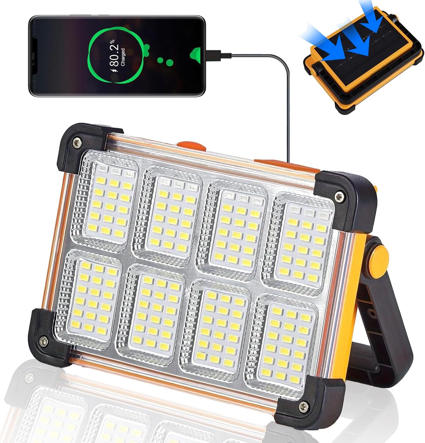 120W_Solar_Rechargeable_Work_Light,_144_LED_10000LM_Portable_Flood_Light_with_Stand,_IP66_Waterproof_4_Modes_LED_Job_Site_Lighting_Flashlights_for_Mechanic_Camping_Fishing_Car_Repair
