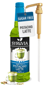 Syruvia Sugar-Free Cookie butter Coffee Syrup - 25.4 fl oz Premium Coffee Flavoring Syrup - 0 Calorie- Kosher Coffee Syrups, Gluten Free