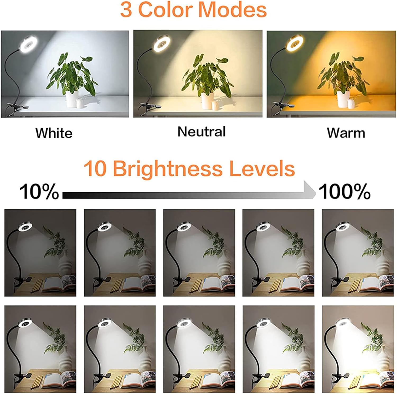 Clip_on_Light_LED_Reading_Book_Study_Lamp_3_Color_Modes_10_Brightness_Eye_Protection_360°_Flexible_Gooseneck_Student_Dormitory_Office_Desk_Lamp_at_Night_in_Bed