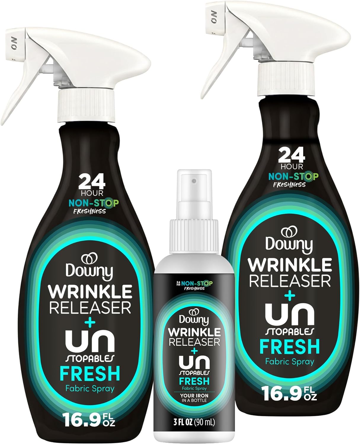 Downy_Wrinkle_Releaser_Spray,_Travel_Size_Spray_+_16.9_Fl_Oz_Pack_of_2,_All_In_One_Formula,_Removes_Wrinkles,_Static_and_Odors,_Light_Fresh_Scent