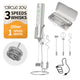 Rechargeable with Storage Stand and Box - Silver