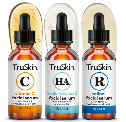 TruSkin_Face_Serum_Trio_-_Vitamin_C,_Retinol_&_Hyaluronic_Acid_Anti-Aging_Serums_for_Face_-_AM,_PM_&_All-Day_Skincare_Routine_-_Brightening,_Smoothing_&_Hydrating_Facial_Serums,_1_fl_oz_Each