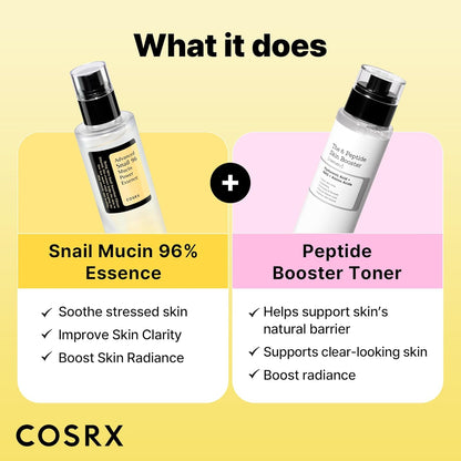 COSRX_Snail_Mucin_96%_Peptide_Booster_Set_-_Amazon_Exclusive_-_Korean_Skin_Care,_Gift_Sets,_Skin_Care_Sets_for_Women,_Advanced_Snail_Mucin_Serum,_Face_Serum,_Mothers_Day_Gifts_for_Mom