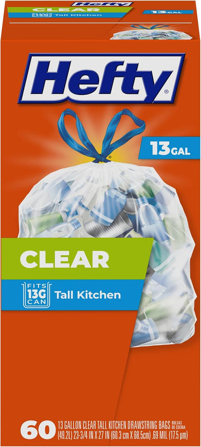 Hefty_Recycling_Trash_Bags,_Clear,_13_Gallon,_60_Count_Packaging_May_Vary