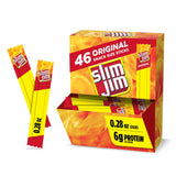 Slim Jim Smoked Meat Sticks, Original Flavor, 6g Protein Per Serving, Snack Size, Easter Basket Stuffer for Men