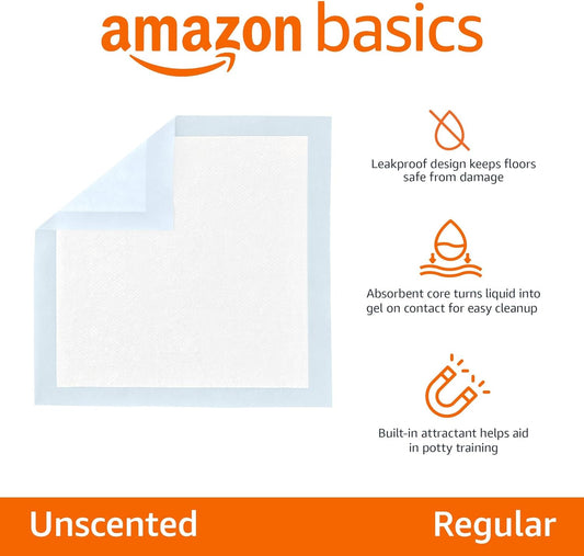 Amazon_Basics_Leak-Proof_Dog_and_Puppy_Potty_Training_Pee_Pads_with_Quick-Dry_5-Layer_Super_Absorbent_Design,_Regular_Size_22_x_22_inch,_Blue_&_White,_100_Count