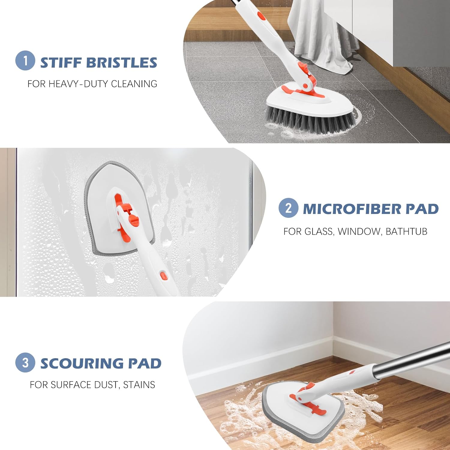 SetSail_Floor_Scrub_Brush,_3-In-1_Tile_Tub_Floor_Scrubber_with_52-inch_Adjustable_Long_Handle_Shower_Cleaner_and_3_Detachable_Replacement_Brush_Heads_for_Cleaning_Bathroom_Kitchen_Walls_Tub_Tile