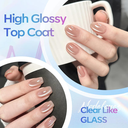 modelones_Gel_Top_Coat,_15ml_No_Wipe_Gel_Nail_Polish_High_Gloss_Top_Coat_Shiny_Long_Lasting_Clear_Top_for_Acrylic_Nails,_Need_U_V/LED_Lamp_for_Home_DIY_Gift_Spring_Easter's_Manicure_Salon