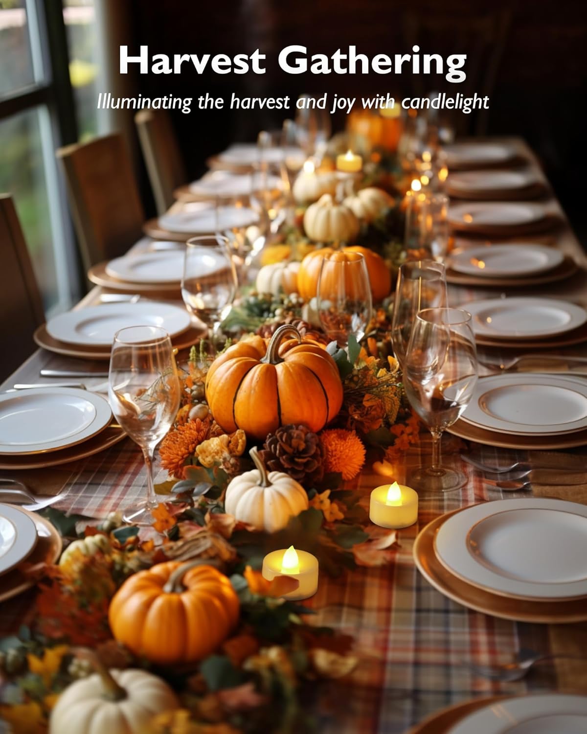 Homemory_12pcs_Flameless_LED_Tea_Lights_with_Remote_&_Timer,_400+Hours_Realistic_Flickering_Battery_Candles_for_Seasonal,_Tabletop,_and_Centerpieces_Decor