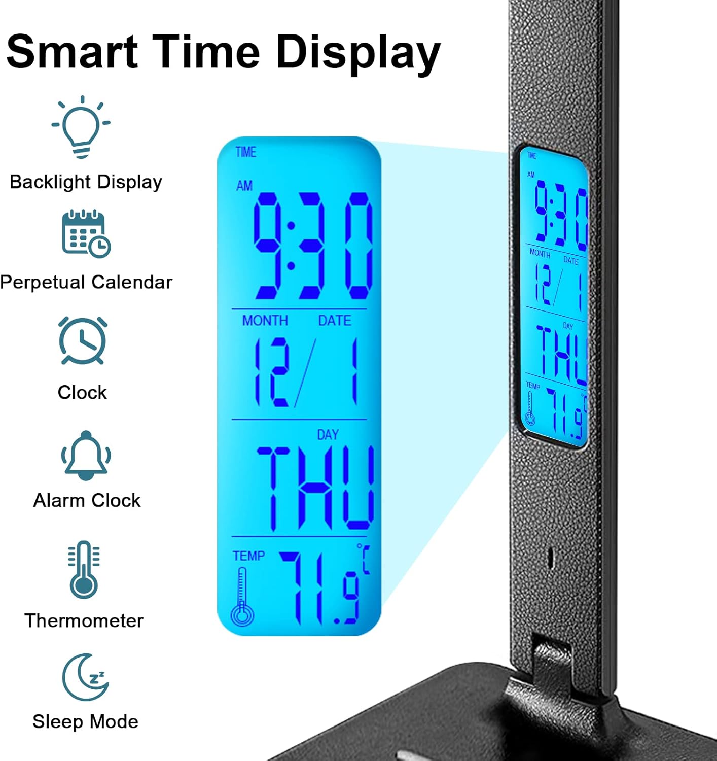 LAOPAO_Desk_Lamp_with_Wireless_Charger:_USB_Charging_Port,_Table_Lamp_with_Clock,_Desk_Lamps_for_Home_Office_College_Dorm_Room_Essentials