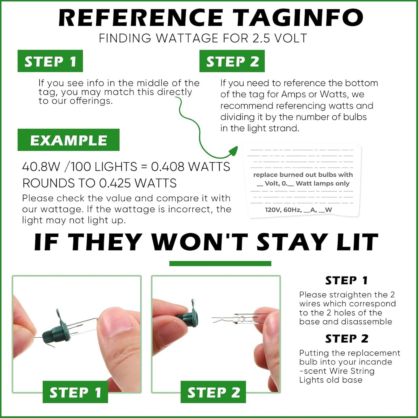 Mudder_150_Pcs_Replacement_Mini_Light_Bulbs_Christmas_Tree_2.5_V_Incandescent_Glass_String_Light_Bulbs_with_Base_Indoor_Outdoor_Xmas_Decoration,_0.17_Ampere,_0.425_Watt_(Clear,Green)