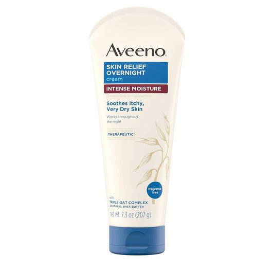 Aveeno_Skin_Relief_Overnight_Intense_Moisture_Cream_with_Triple_Oat_Complex_&_Natural_Shea_Butter,_Therapeutic_Dimethicone_Skin_Protectant_for_Dry_Itchy_Skin_Relief,_Fragrance-_&_Steroid-Free,_7.3_oz