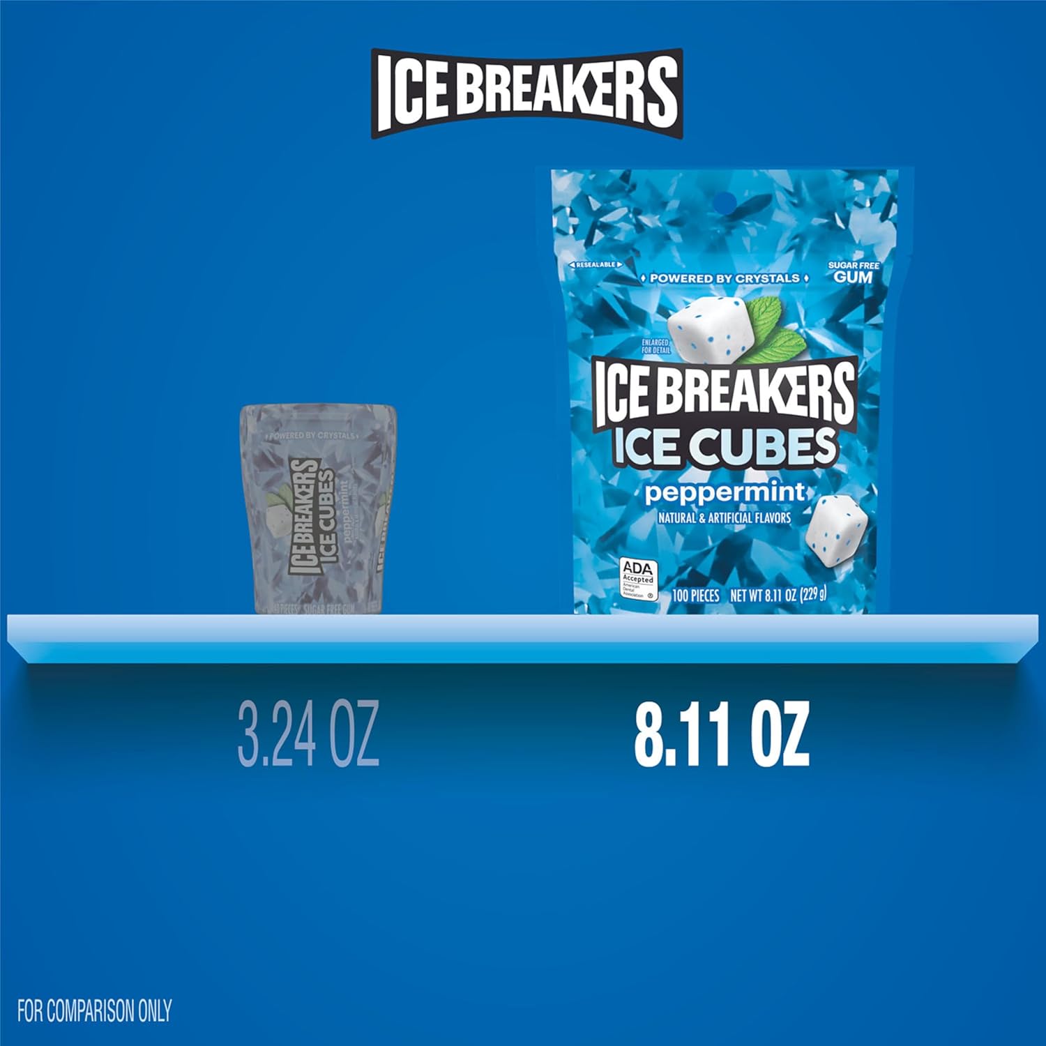 ICE_BREAKERS_Ice_Cubes_Peppermint_Sugar_Free_Chewing_Gum_Pouch,_8.11_oz_(100_Pieces)
