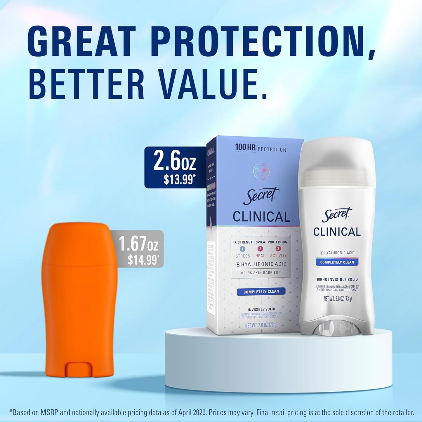 Secret_Clinical_Strength_100HR_Sweat_&_Odor,_Completely_Clean_Invisbile_Solid_Antiperspirant_Deodorant_for_Women,_3X_Stress_Protection_with_Hyaluronic_Acid,_PH_Balanced,_Completely_Clean_Scent,_2.6_oz
