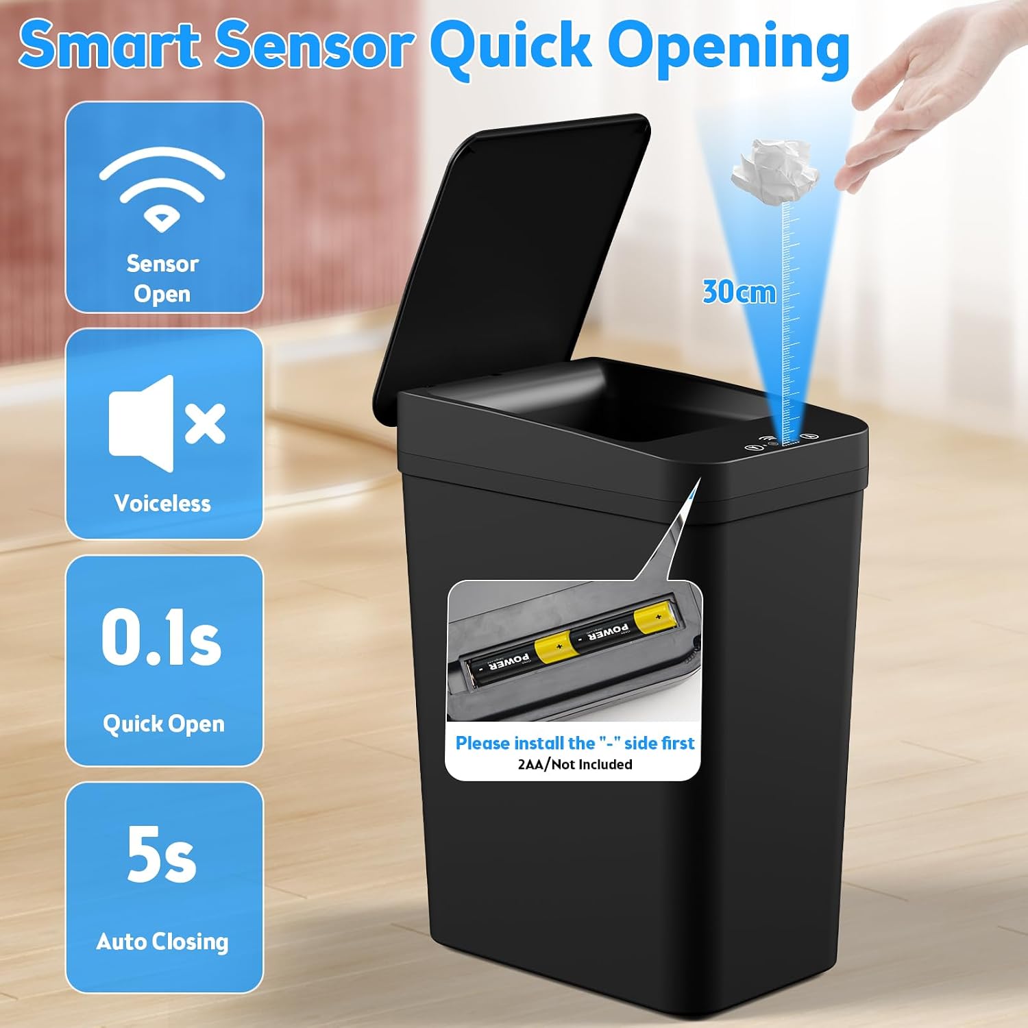 Bathroom_Trash_Can_with_Lid,_KOEYLE_2_Pack_2.2_Gallon_Automatic_Touchless_Garbage_Can,_Small_Motion_Sensor_Smart_Trash_Can,_Slim_Waterproof_Trash_Bin_for_Bedroom,_Bathroom,_Office,_Living_Room_(Black)