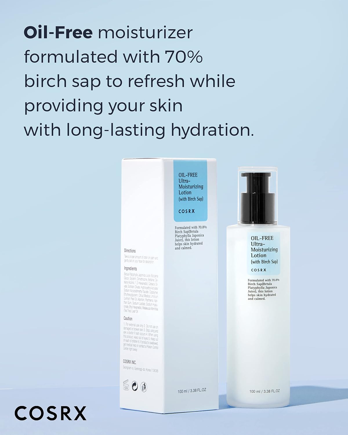 COSRX_Oil_Free_Lotion_with_Birch_Sap,_Daily_Acne_Facial_Moisturizer,_Hydrating_Moisturizer_for_All_Skin_Types,_Korean_Skin_Care,_3.38_fl.oz_/_100ml