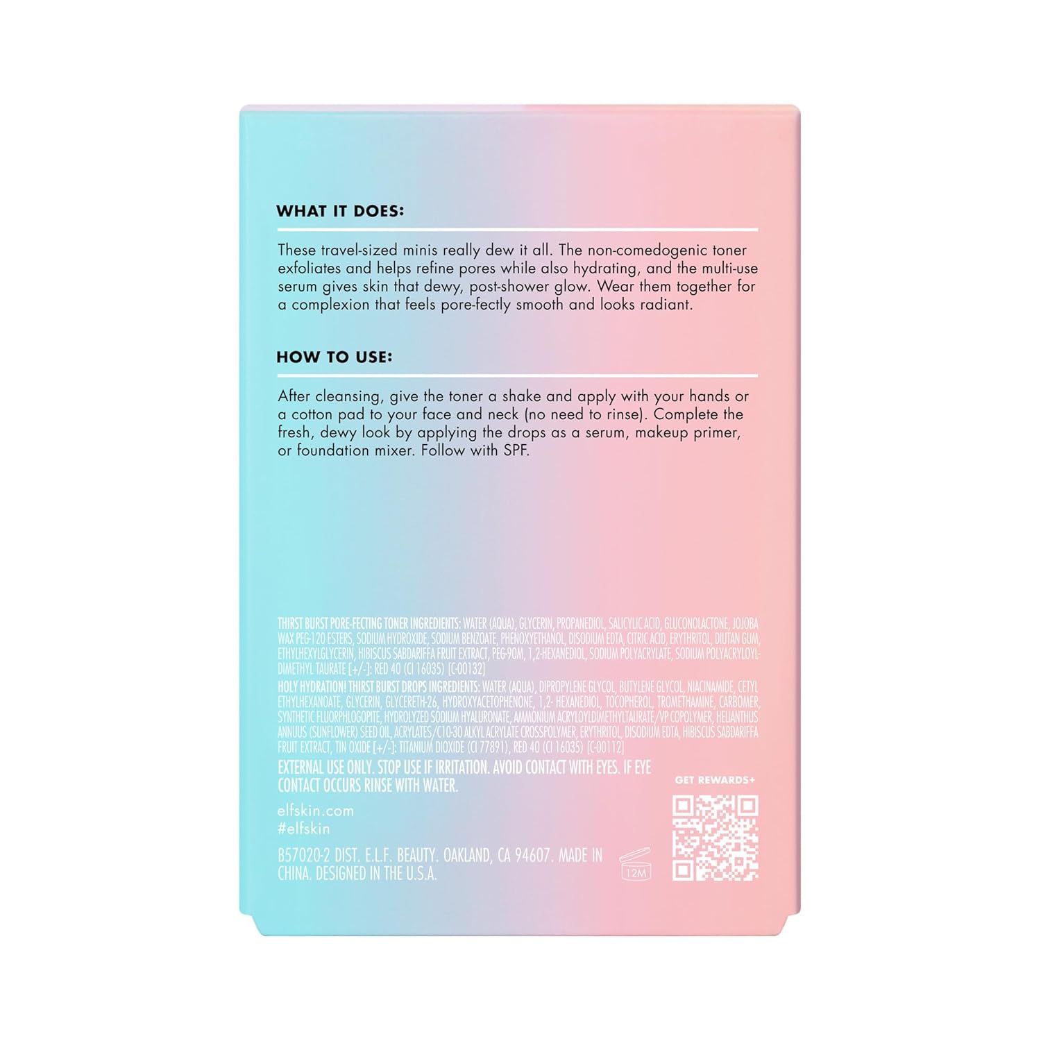 e.l.f._SKIN_Thirst_Burst_Dew-O,_Travel-Sized_Skincare_Set,_Exfoliating_Facial_Toner_&_Hydrating_Serum_Drops,_Gives_Skin_A_Dewy,_Bouncy_Glow,_Vegan_&_Cruelty-Free