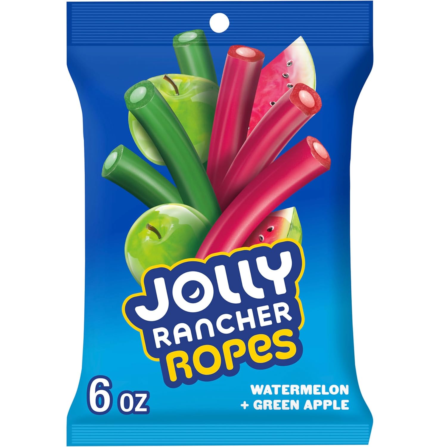 JOLLY_RANCHER_Ropes_Watermelon_and_Green_Apple_Flavored_Candy_Bag,_6_oz