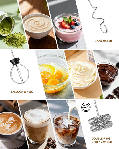 CIRCLE_JOY_Rechargeable_Handheld_Milk_Frother_Wand_with_3_Variable_Speeds,_3_Whisks_and_Storage_Box,_Electric_Drink_Mixer_for_Latte,_Cappuccino,_Hot_Chocolate,_Eggs_and_Protein_Powder,_Black