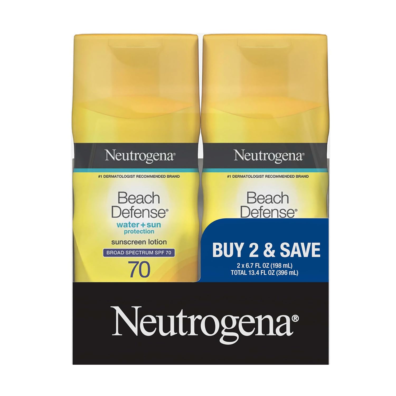 Neutrogena_Sunscreen_Lotion_Beach_Defense_SPF_70,_Face_and_Body_Sunscreen,_Hawaii_Reef_Act_104_Compliant,_Octinoxate_&_Oxybenzone_Free,_Oil_Free,_Fast_Absorbing_Sun_Care,_6.7_fl_oz,_Twin_Pack