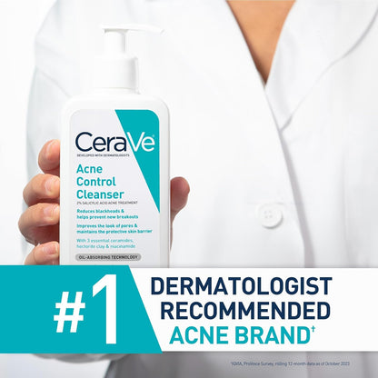 CeraVe_Acne_Treatment_Face_Wash,_Salicylic_Acid_Cleanser_with_Purifying_Clay,_Niacinamide,_and_Ceramides,_Pore_Control_and_Blackhead_Remover,_8_Ounce