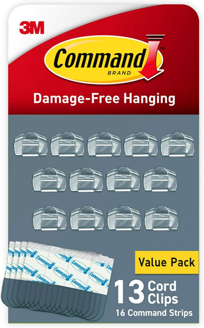 Command_Round_Cord_Clips,_Damage-Free_Hanging_Cable_Clips,_No_Tools_Wall_Clips_for_Hanging_Electrical_Cables_of_Christmas_Decorations,_13_Clear_Cord_Clips_and_16_Command_Strips