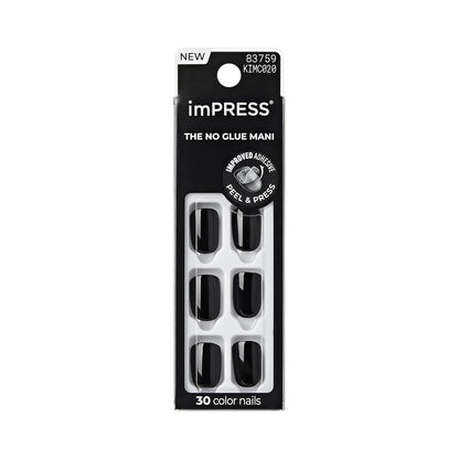 KISS_imPRESS_No_Glue_Mani_Press_On_Nails,_Color,_'All_Black',_Black,_Short_Size,_Squoval_Shape,_Includes_30_Nails,_Prep_Pad,_Instructions_Sheet,_1_Manicure_Stick,_1_Mini_File