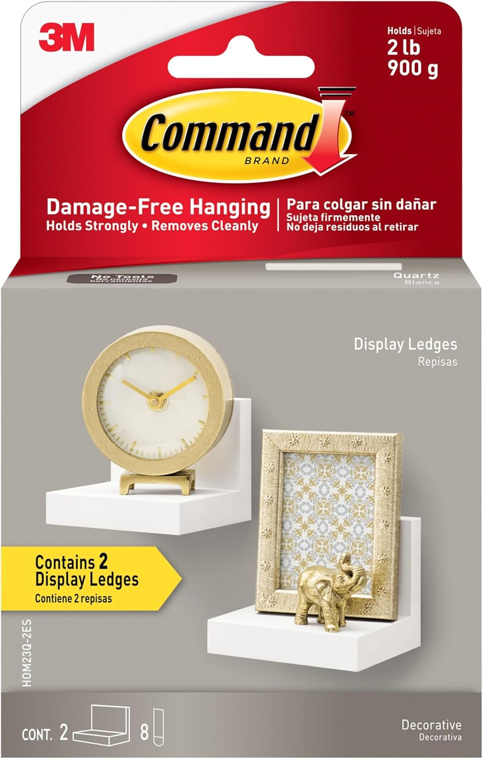 Command_Display_Ledges,_Holds_up_to_2_lb,_Quartz,_2_Ledges_with_8_Medium_Strips,_Damage-Free_Hanging_Floating_Shelf_with_Adhesive_Strips,_Personalize_Living_Room,_Bedroom,_Kids_Room_or_Office