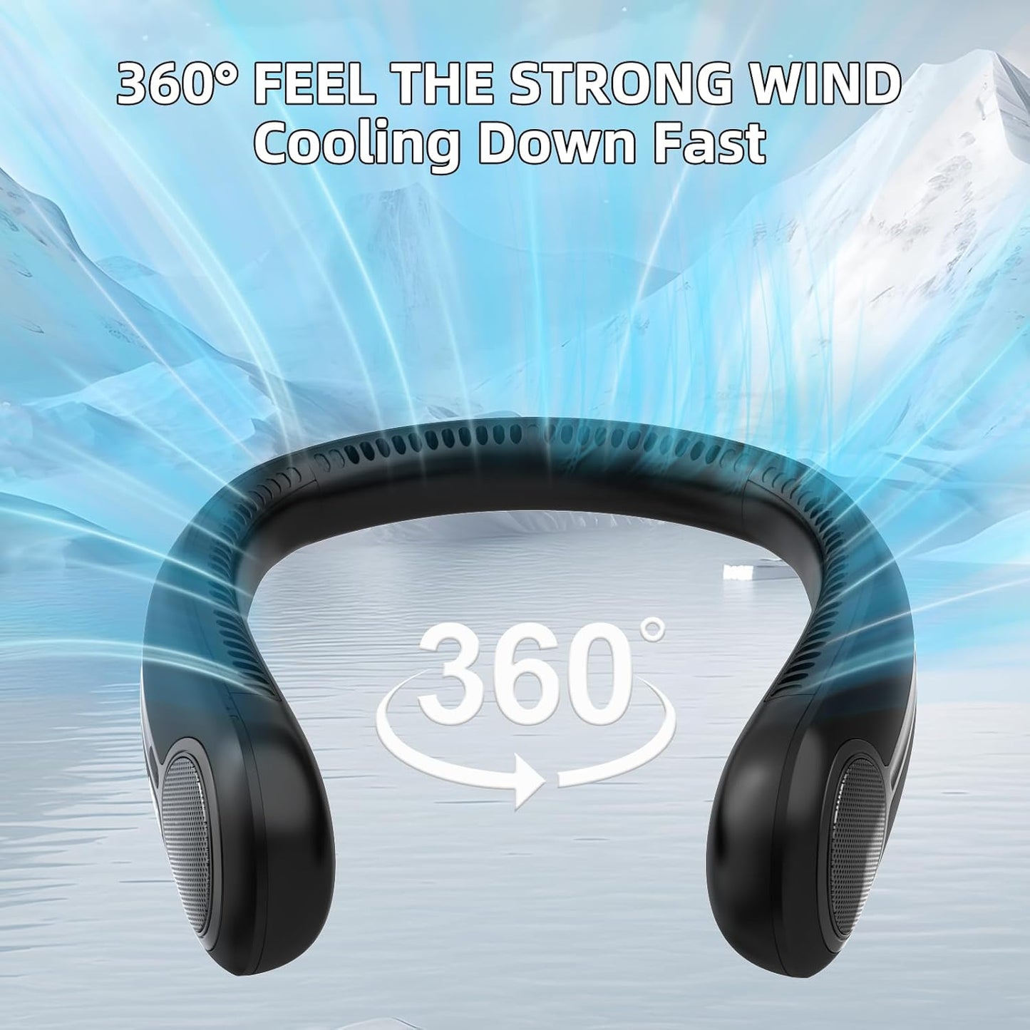 Portable_Neck_Fan,Hands_Free_Personal_Wearable_Bladeless_Fan,6000mAh_USB_Rechargeable,360°_Cooling,LED_Display,4-Speeds,Birthday_Gifts_for_Men_Women_Dad_Mom,Fathers_Day,Mothers_Day_Gifts_(Black)