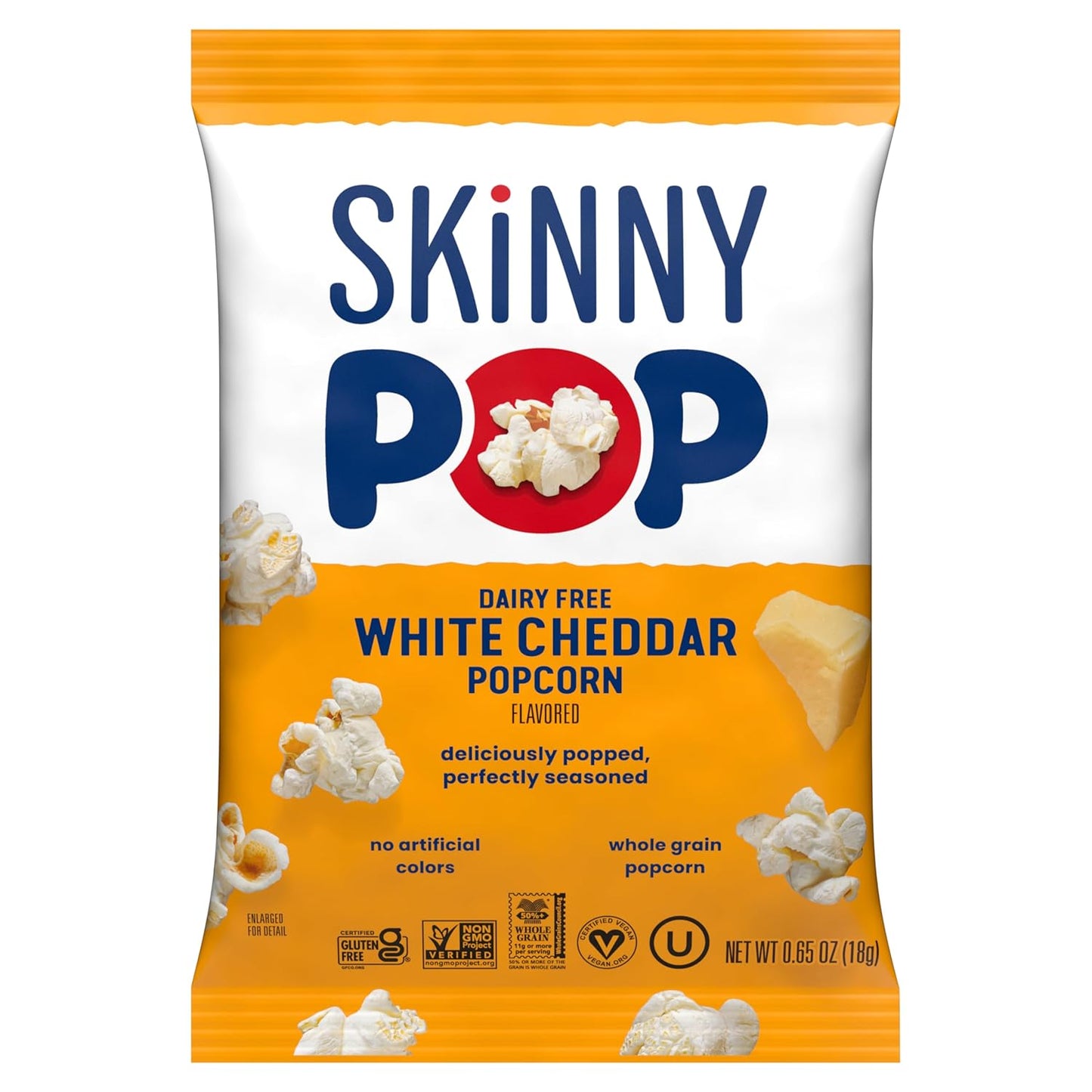 SkinnyPop_Popcorn,_White_Cheddar,_Whole_Grain,_Dairy-Free_Snack,_0.65oz_Bags_(6ct)