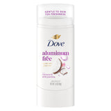 Dove Deodorant Stick for 72 Hour Odor Protection Coconut & Pink Jasmine Aluminum Free 2.4 oz