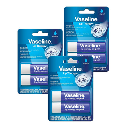 Vaseline_Lip_Therapy_Care_Original,_Fast-Acting_Nourishment,_Ideal_for_Chapped,_Dry,_Cracked,_or_Damaged_Lips,_Lip_Balm,_3-Pack_of_2,_0.16_Oz_Each,_6_Lip_Balms