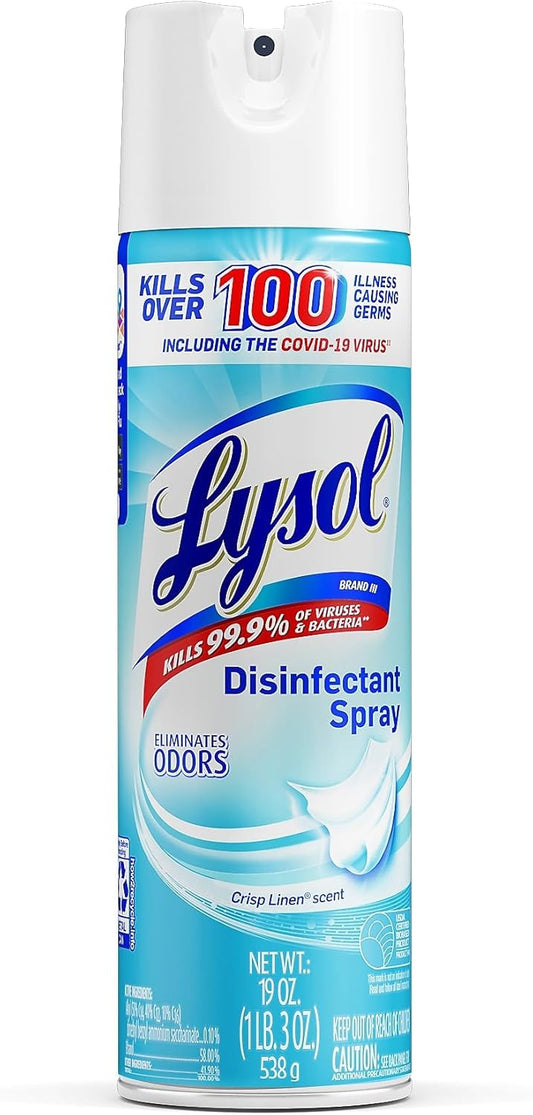 Lysol_Disinfectant_Spray,_Household_Essential_Cleaning_Supplies,_Multi-Purpose_Room_Spray,_Antibacterial_Sanitizer_Spray,_Upholstery_Deodorizer,_Home_and_Bathroom,_Crisp_Linen,19_Fl_Oz