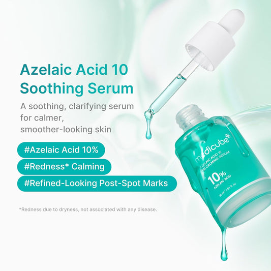 medicube_Azelaic_Acid_10_Soothing_Serum_|_Clarifying_Serum_for_Troubled_&_Oily-Prone_Skin_with_B3+B5_|_Stressed_Skin_Calming_&_Post-Blemish_Tone_Care_|_Korean_Skincare_30ml,_1.01_fl_oz