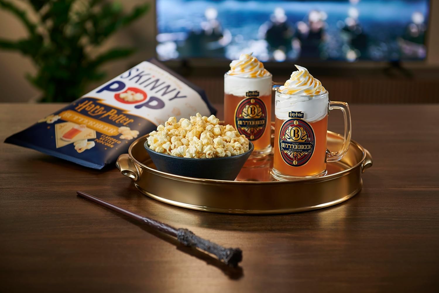 SkinnyPop_Butterbeer_Flavored_Kettle_Popcorn,_Harry_Potter_Snacks,_Gluten_Free,_Vegan,_Non-GMO,_Dairy_Free,_SkinnyPop,_5.3oz_Grocery_Sized_Bag