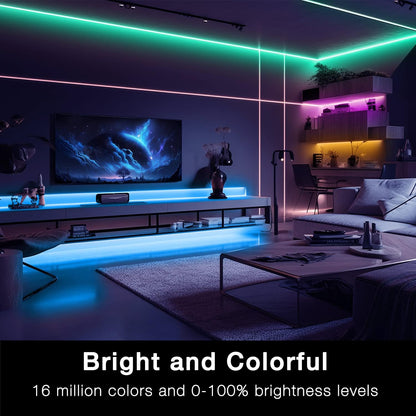 DAYBETTER_Smart_WiFi_Led_Lights_50ft/65.6FT/100ft,_Tuya_App_Controlled_Led_Strip_Lights,_Work_with_Alexa_and_Google_Assistant,_Timer_Schedule,_Color_Changing_Led_Lights_for_Bedroom_Party_Kitchen