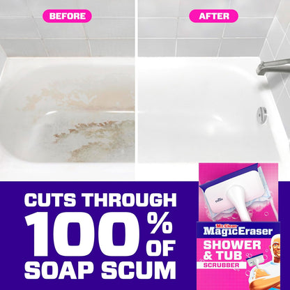 Mr._Clean_Magic_Eraser_Shower_&_Tub_Scrubber,_Bathroom_Cleaner,_All_in_One_Bathroom_Cleaner,_Lemon_Starter_Kit,_1_Scrubber_&_2_Foaming_Magic_Erasers