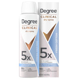 Degree dry spray for 96 Hour sweat and odor protection Fresh Cotton 5X protection 3.8oz