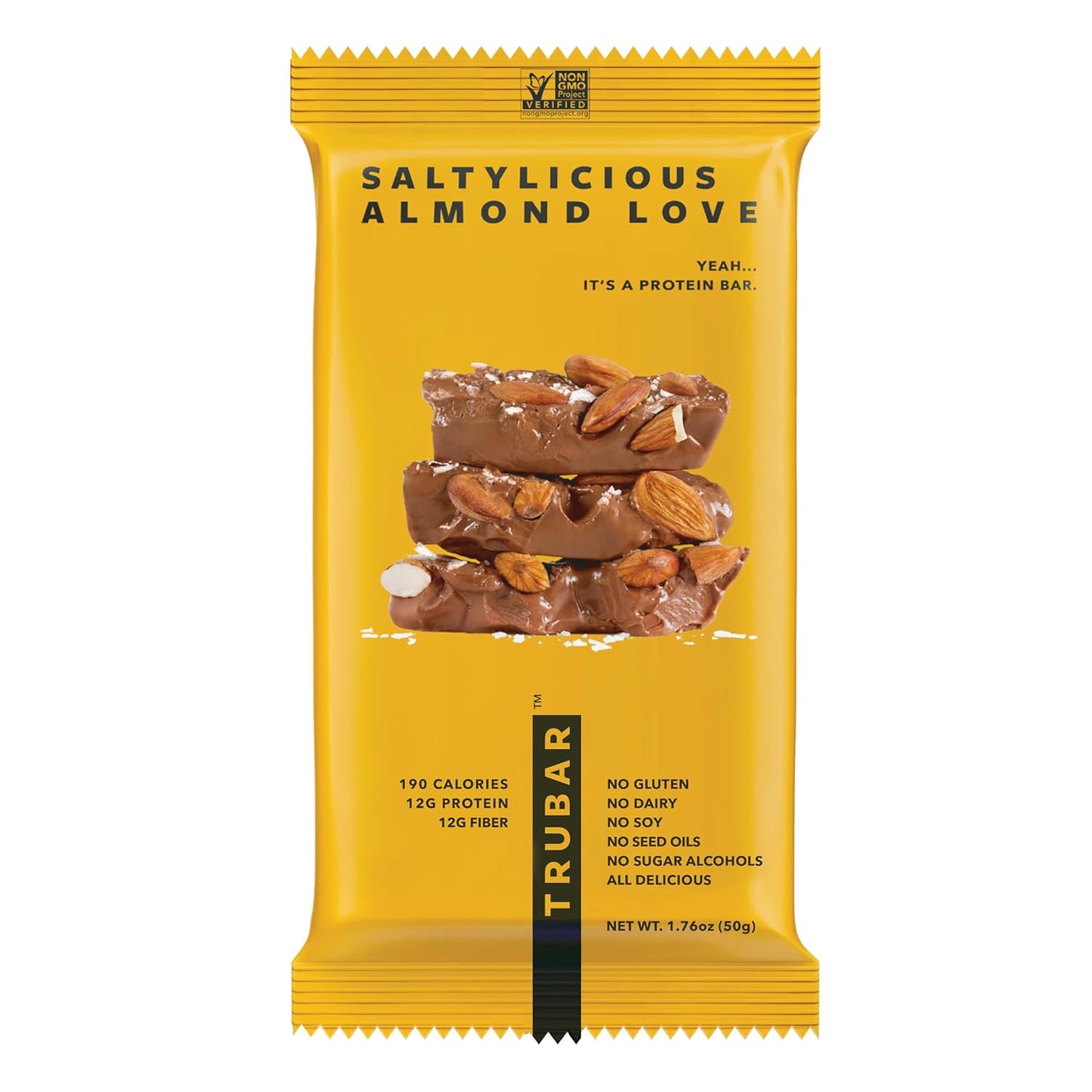 TRUBAR_Vegan_Protein_Bar,_Saltylicious_Almond_Love,_Gluten_Free,_Plant_Based,_High_Fiber,_Dairy_Free,_Low_Fat,_Non_GMO,_No_Sugar_Alcohols,_12G_Lean_Protein,_13G_Fiber,_Healthy_Snack_Bars,_1_CT