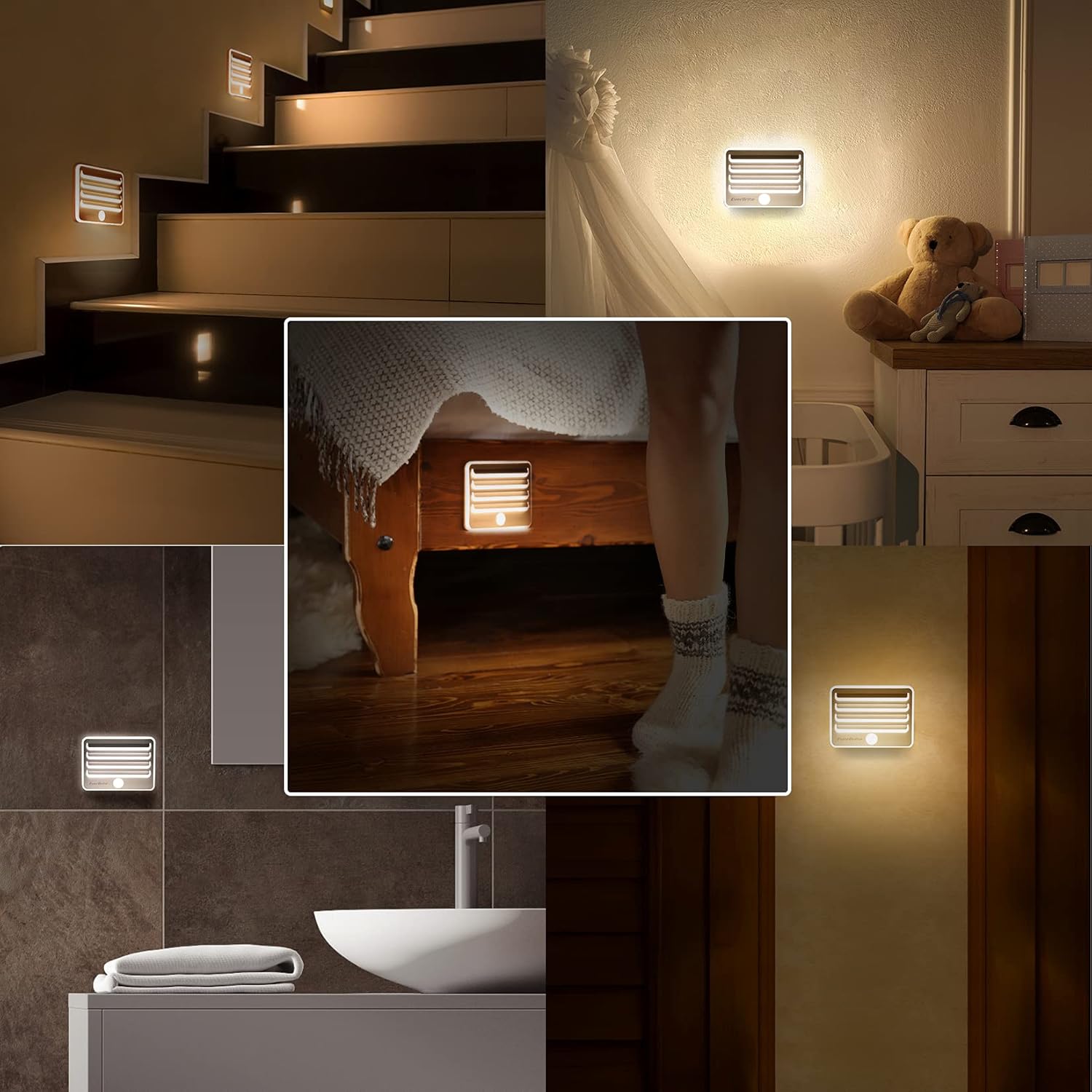 EverBrite_Motion_Sensor_Night_Lights,_LED_Soft_Warm_Light,_Battery_Powered_Auto_Stick-On_Night_Light_for_Bedroom,_Bathroom,_Stair,_Closet,_9_AA_Batteries_Included(3_Pack)